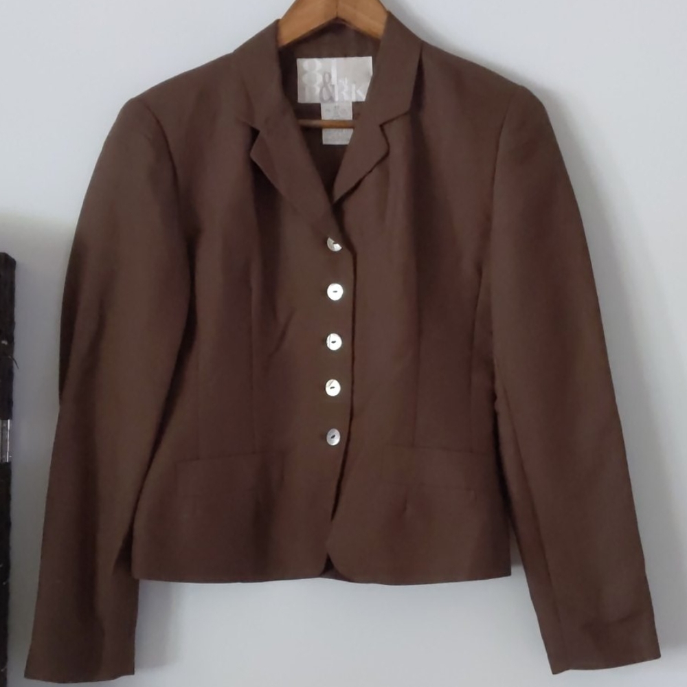 Brown Linen Blazer